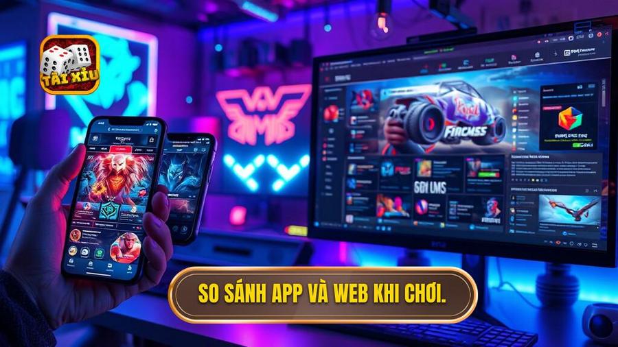 So sánh App và Web khi chơi