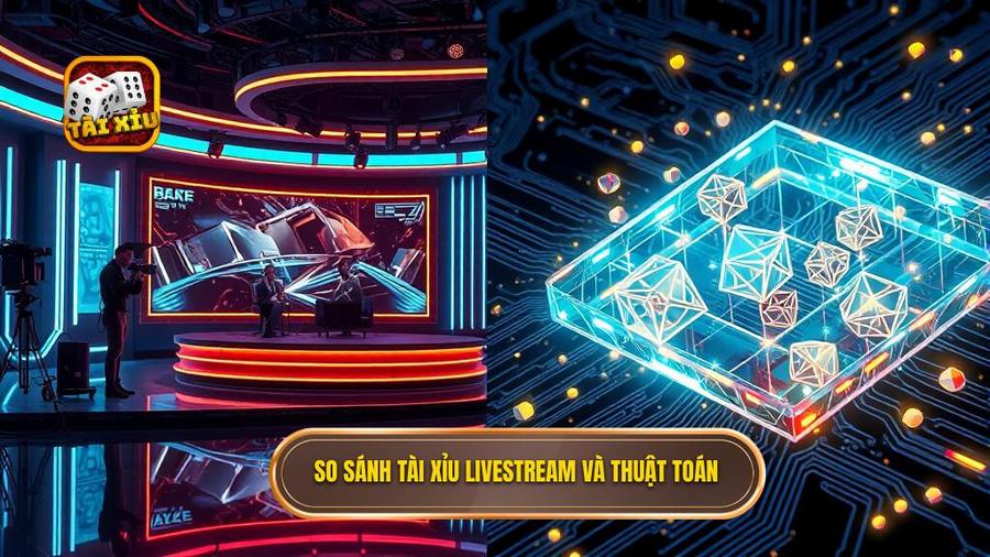 Phân tích sự khác biệt giữa Tài xỉu livestream và Tài xỉu thuần thuật toán